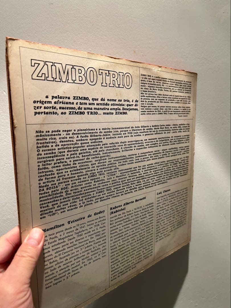 Zimbo Trio ‎ 1964年　オリジナル盤　須永辰緒　ニコラコンテ　LP