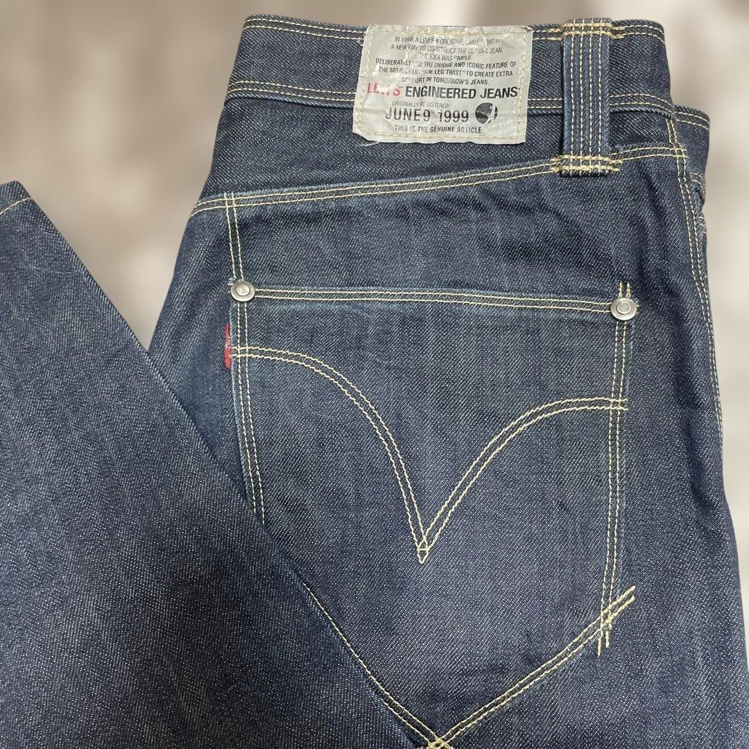 初期モデル LEVI'S ENGINEERED JEANS ダークブルー 33