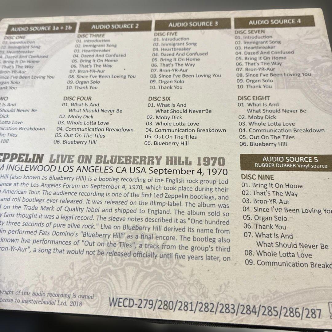 洋楽 Led Zeppelin Live On Blueberry Hill 1970
