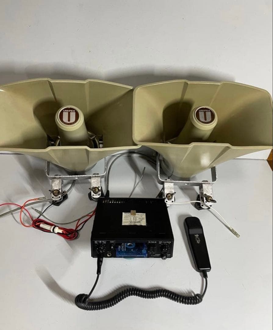 c*0様 UNI-PEX カセットカーアンプとスピーカーセット動作確認済み