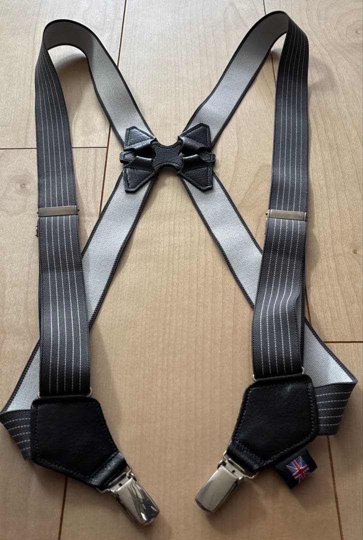 美品　BOSTON サスペンダー　イギリス製　made in England