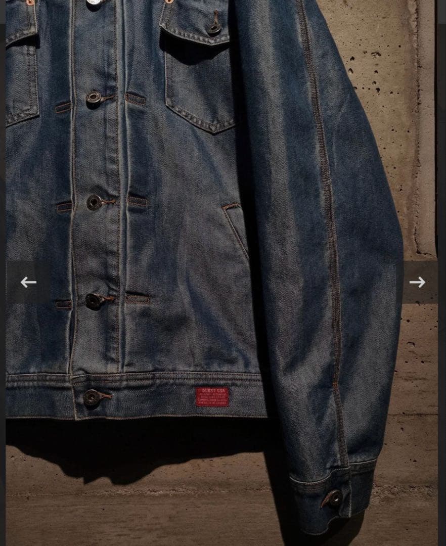 下北沢 guess デニムジャケット　ビンテージ