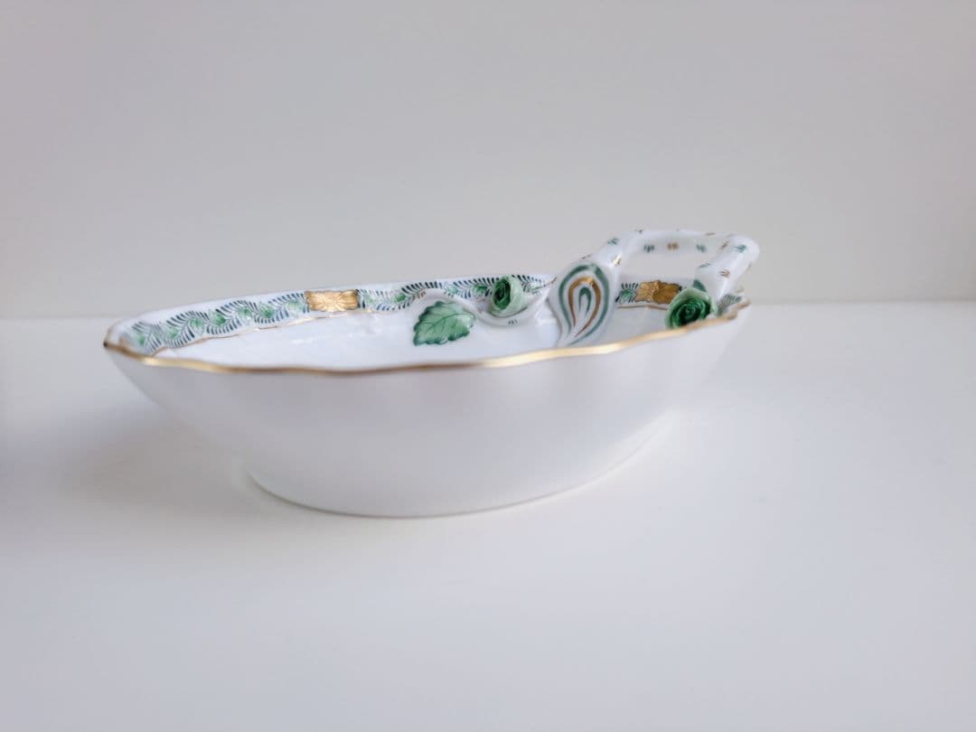 希少品✩ ヘレンド　アポニー・グリーン　シェルディッシュ