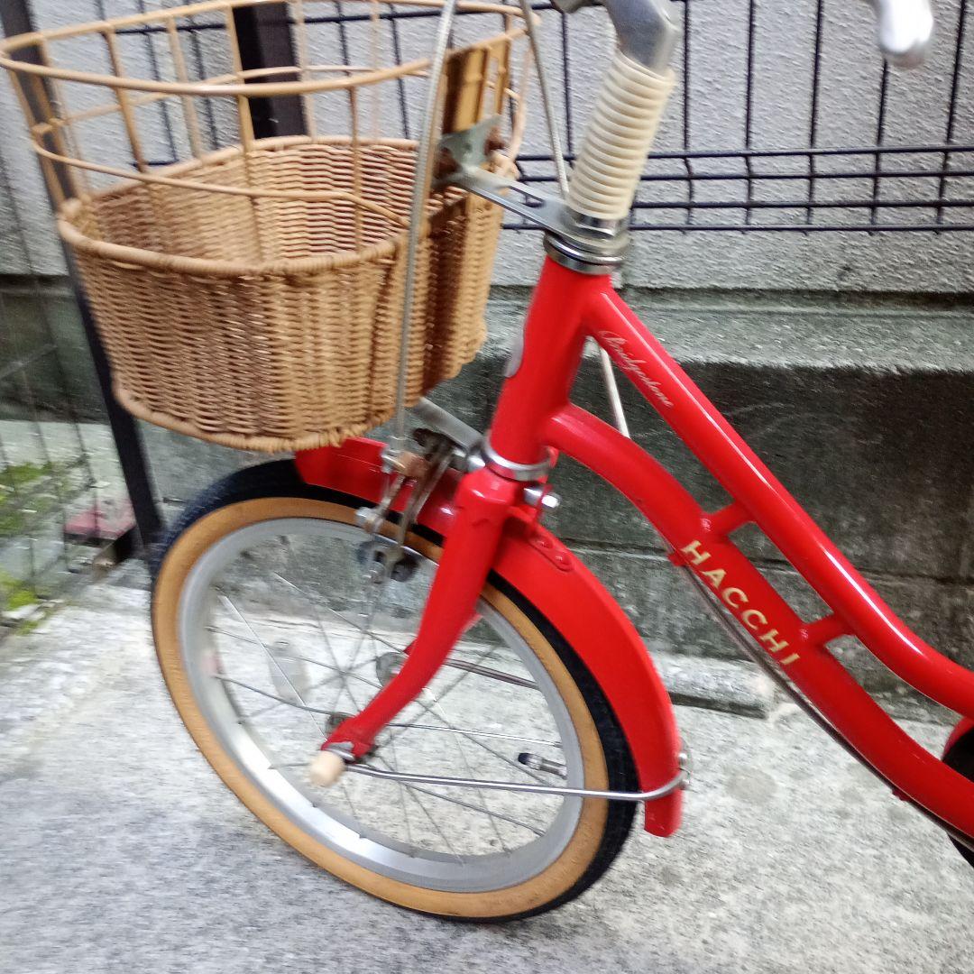 ブリジストン 幼児用自転車 HACCHI 16インチ バスケット付き 赤