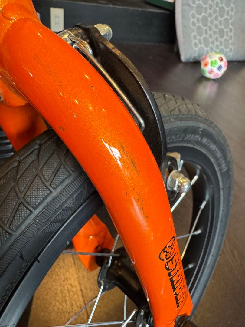 STRIDER 14X バランスバイク オレンジ 補助輪オマケ付き