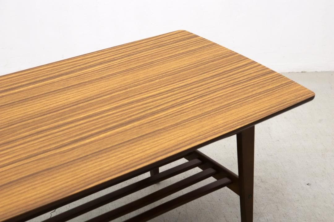 カリモク60 リビングテーブル 大 センターテーブル レトロ ウォールナット
