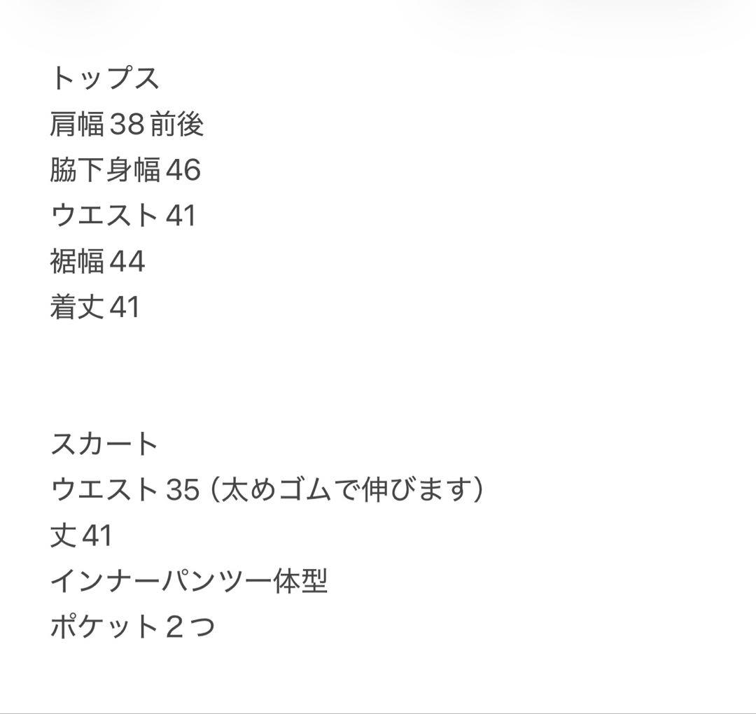 サマーニット　セットアップ　春夏　パフスリーブ　プリーツスカート　サイズL