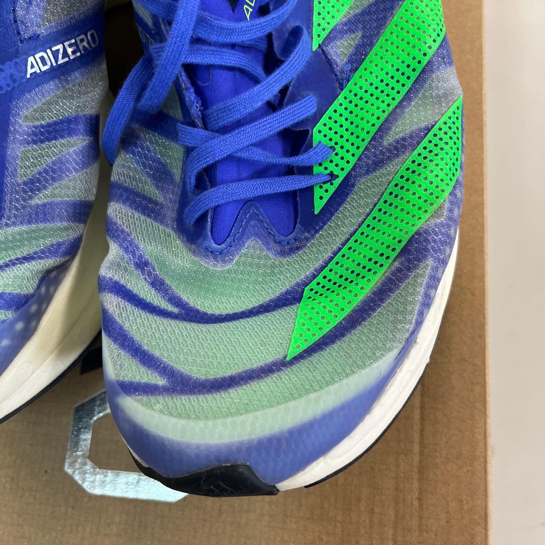 ADIZERO ADIOS PRO2青/緑 収納袋付き　　28.0cm 美品