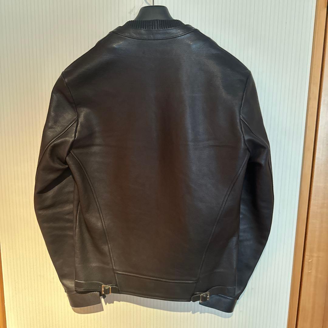 BALENCIAGAバレンシアガ　ダークブラウン レザージャケット