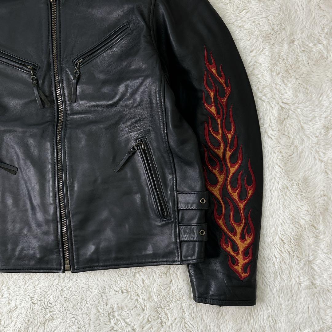 HARLEY DAVIDSON ハーレーダビッドソン /ファイヤー 刺繍 3L
