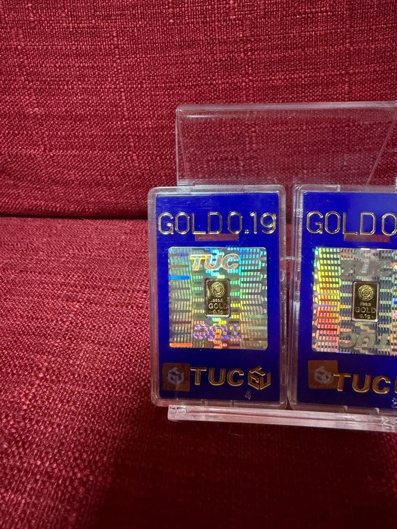 2個セット⭐︎TUC 0.2g 純金　インゴット