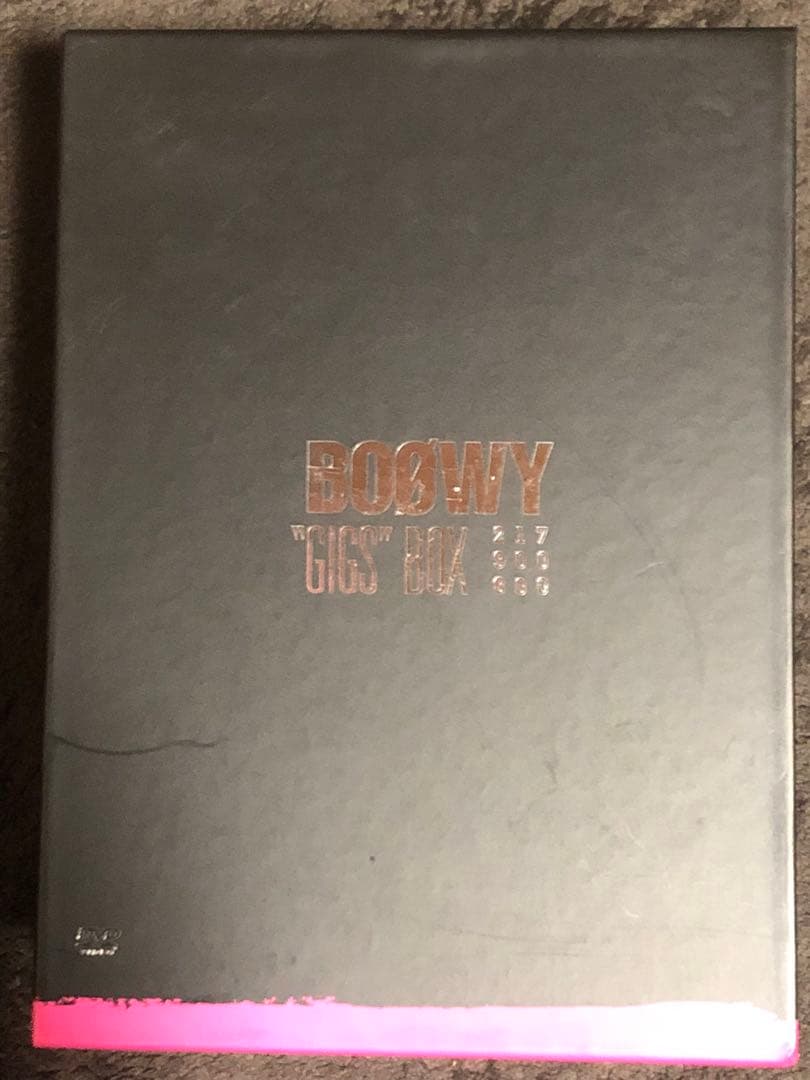 BOØWY \"GIGS''BOX DVD 8枚組