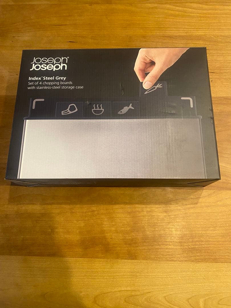 Joseph Joseph Index Steel Grey まな板セット
