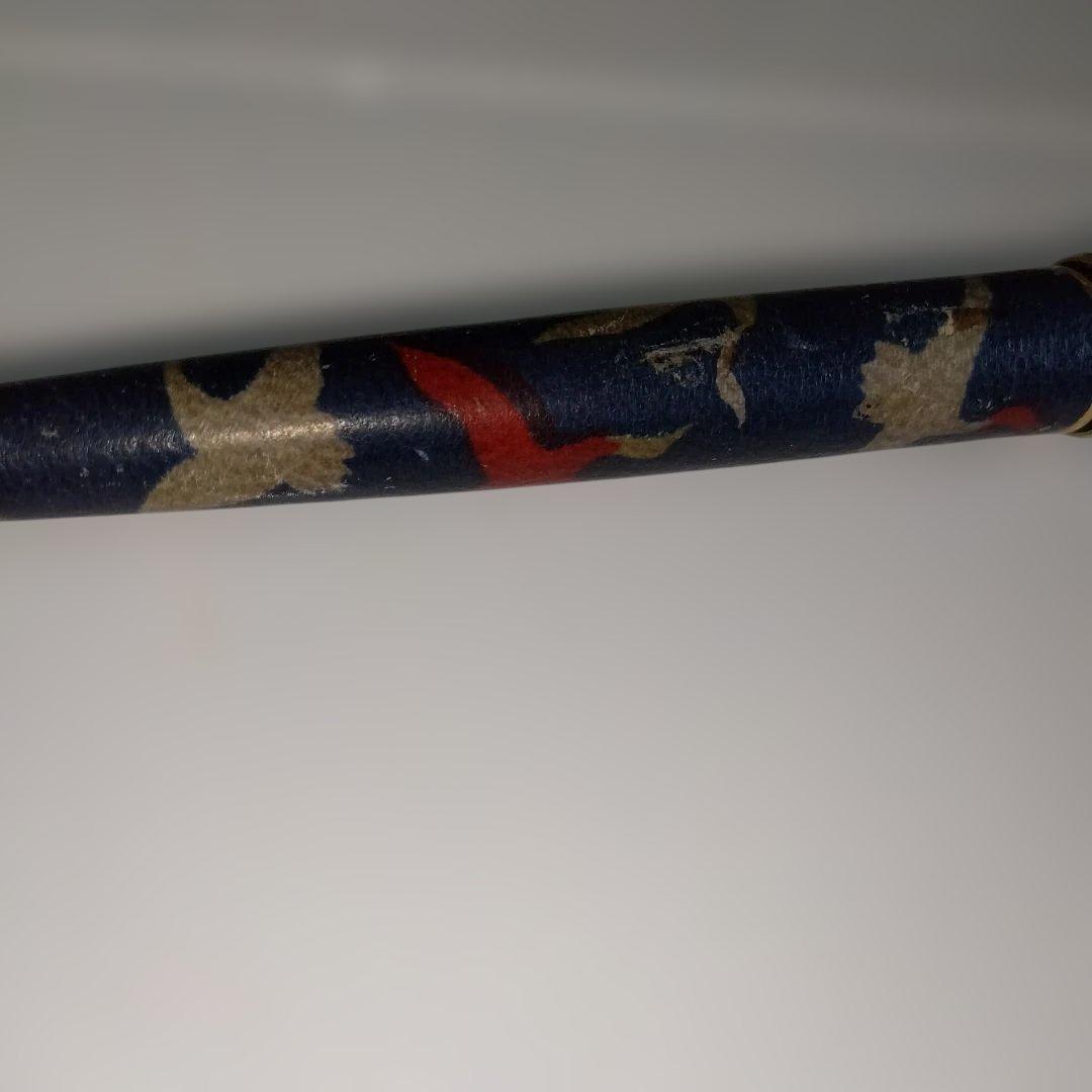 プラチナ万年筆　鶴の文様　ペン先18K