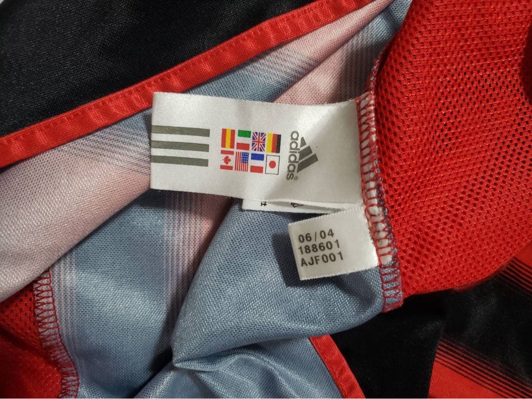 00s adidas ACミラン 半袖ゲームシャツ ユニフォーム 04/05