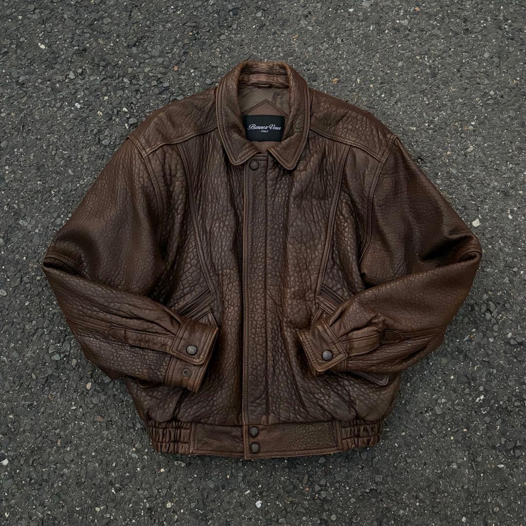 leather jacket 80s 本革