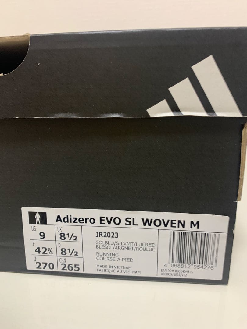 【未使用】ADIZERO EVO SL WOVEN 27.0cm