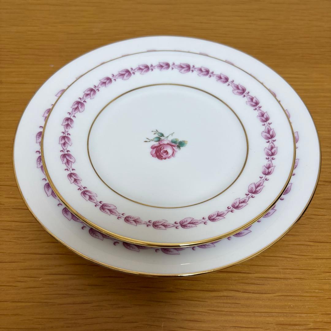 リチャードジノリ　カメリア　ティーC/S 、ケーキ&デザートプレート　カルテット