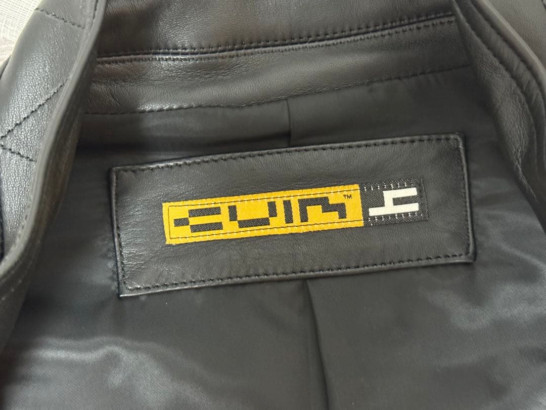 CUIR STUDIO ブラックレザージャケット blackmeans製造工場製