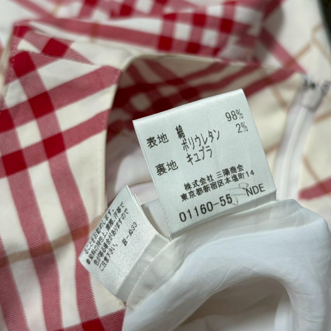 BURBERRY チェック ノースリーブ ワンピース 三陽商会 N2916