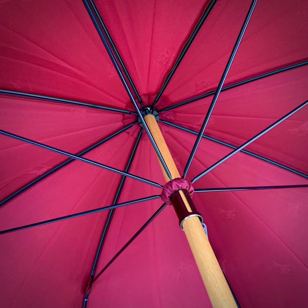 新品未使用★Burberrys 長傘 雨傘 鹿の子柄 Wine Red