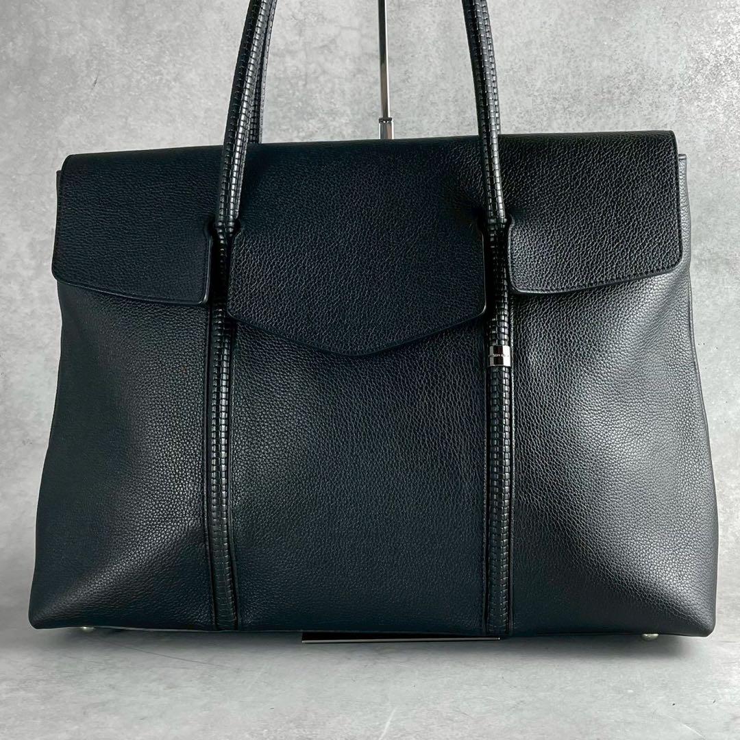 極美品　ペッレモルビダ　ホーサー　フラップトートバッグ　ビジネスバッグ
