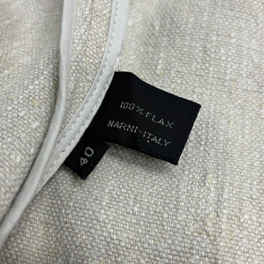 MARNI マルニ FLAX リネン　スパンコール装飾 変形ベスト N1035