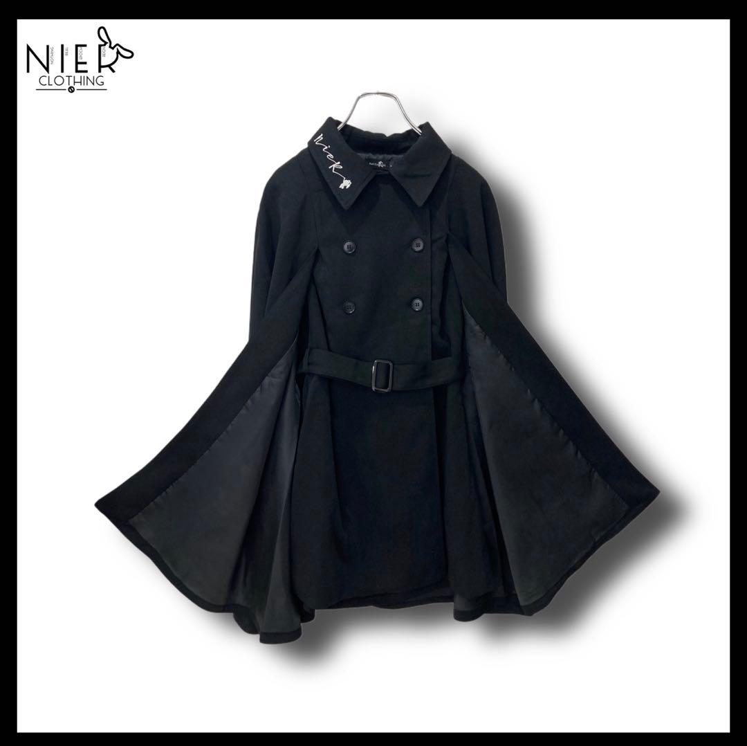 NIER CLOTHING ブラックケープコート