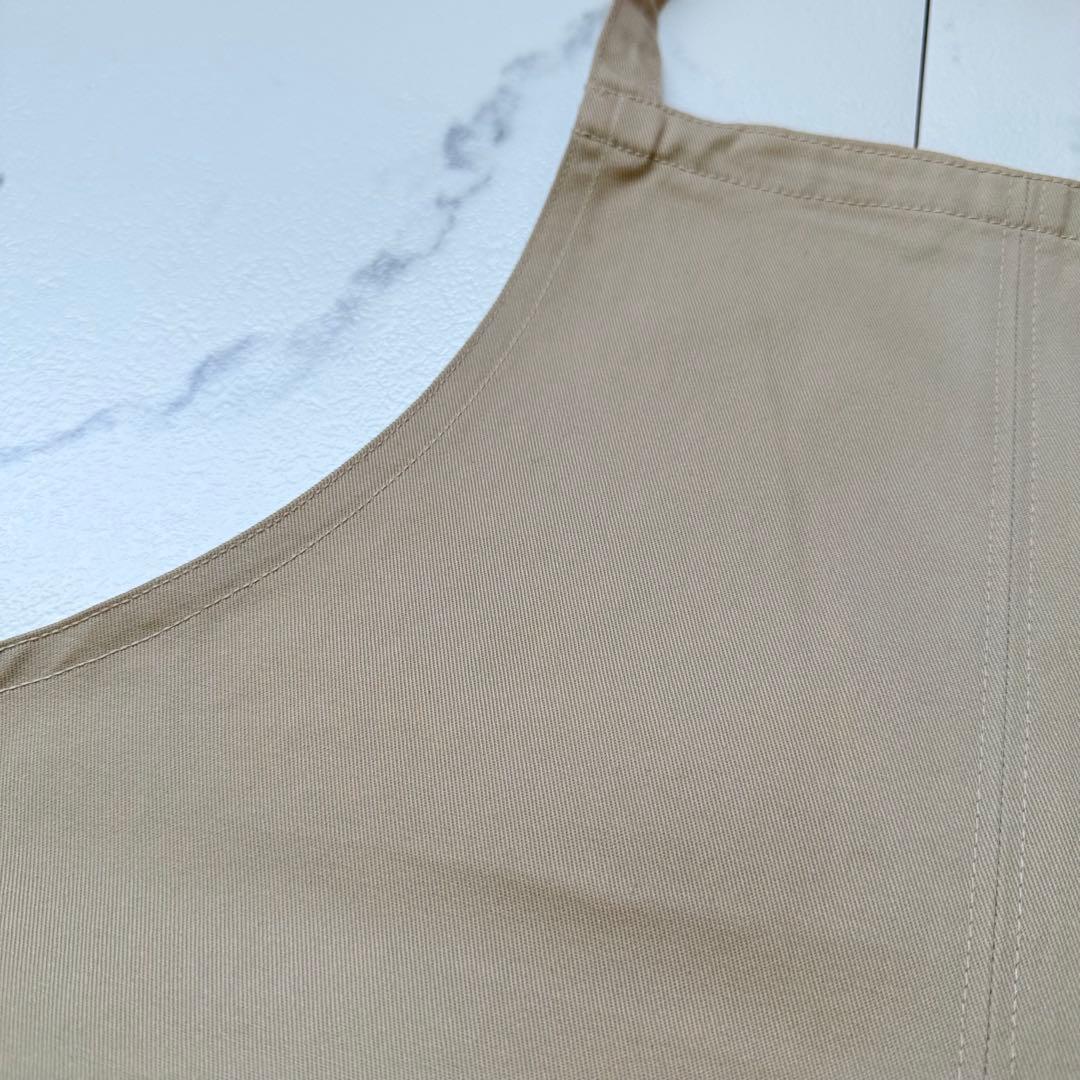ラルフローレン エプロン ベージュ × ネイビー ポニー 刺繍 コットン チノ