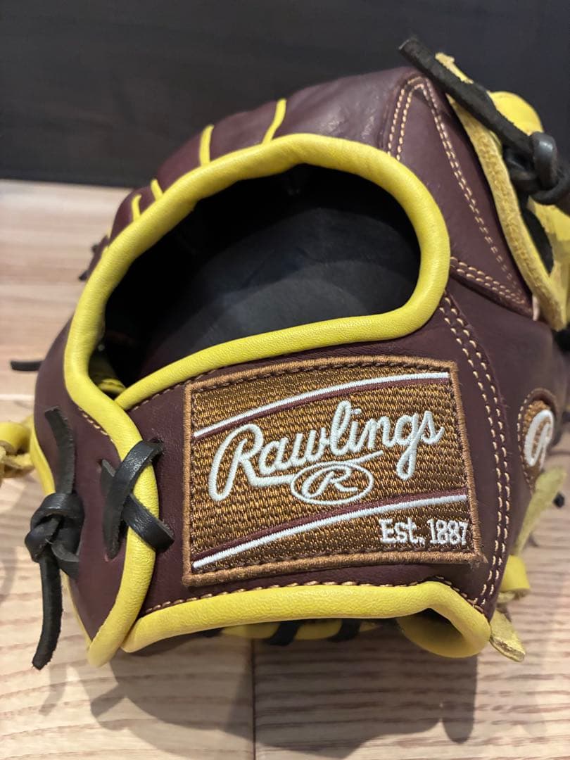 Rawlings 軟式グローブ ブラウン/イエロー