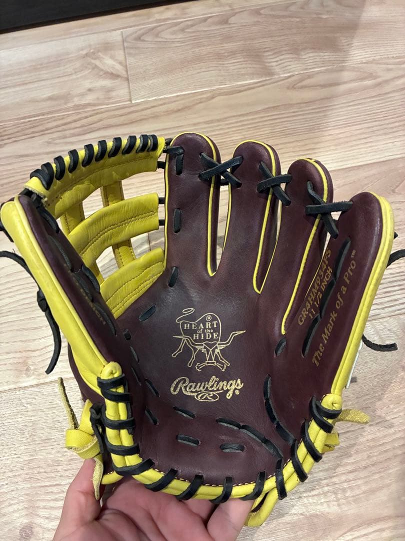 Rawlings 軟式グローブ ブラウン/イエロー