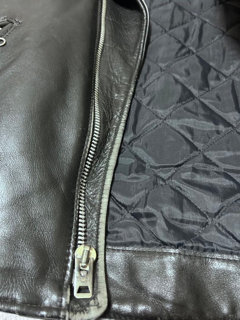 K*）様 Schott ダブルライダース 618 NS 黒サボテンタグ 別注 3