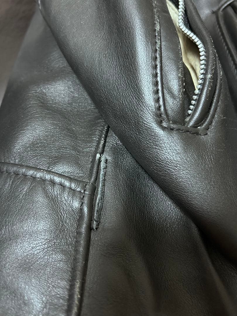 K*）様 Schott ダブルライダース 618 NS 黒サボテンタグ 別注 3