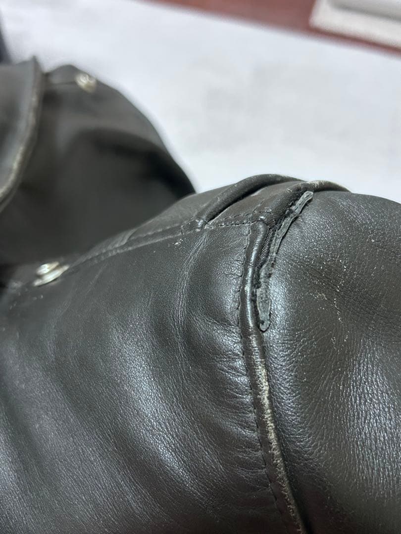 K*）様 Schott ダブルライダース 618 NS 黒サボテンタグ 別注 3