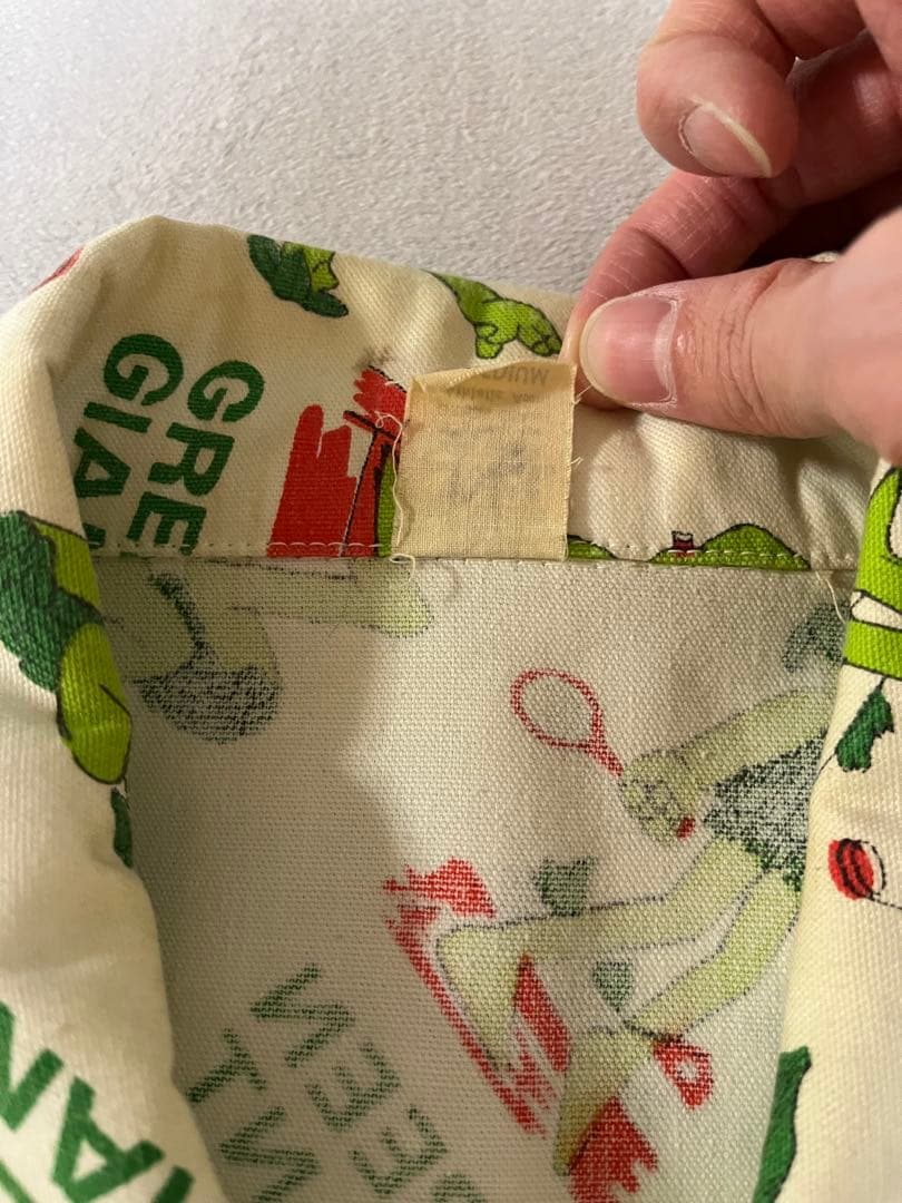70s GREEN GIANT総柄ジャケット オモシーチャンネル ヤマダレン着用