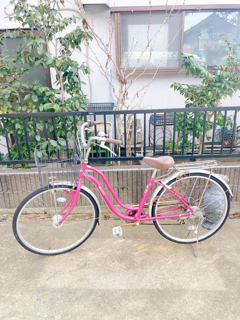 自転車本体ピンク チャリ チャリンコ