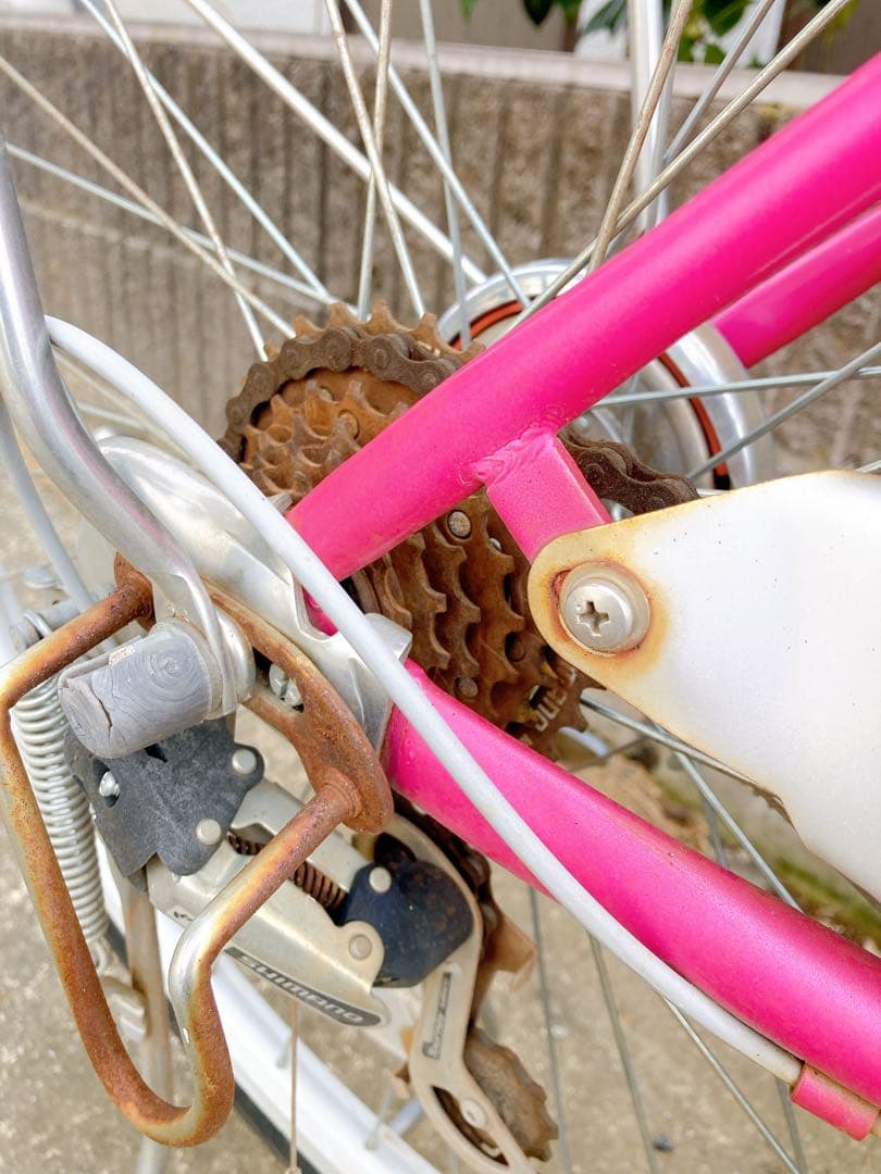 自転車本体ピンク チャリ チャリンコ