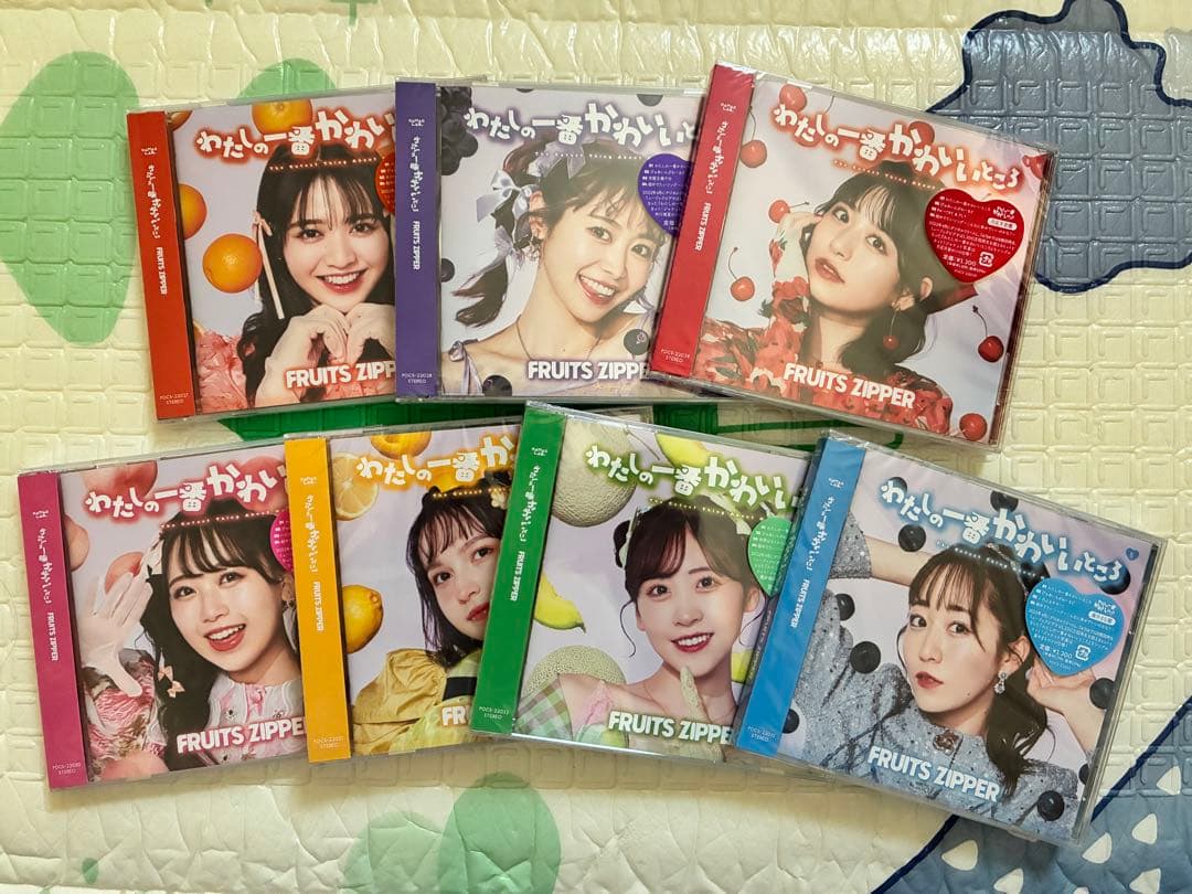 FRUITSZIPPER わたしの一番かわいいところ　メンバー盤7枚セット