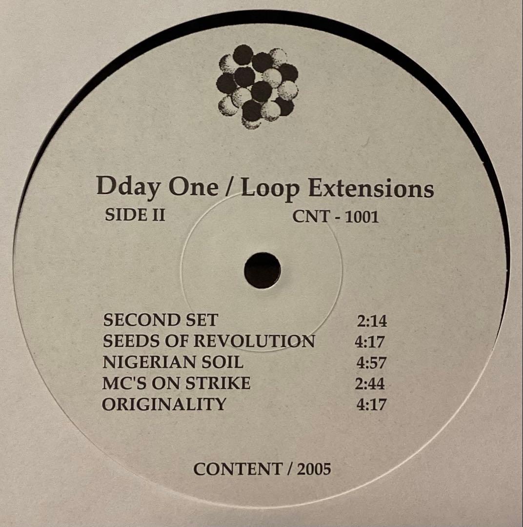 Dday One Loop Extensions2005年USオリジナルレコード