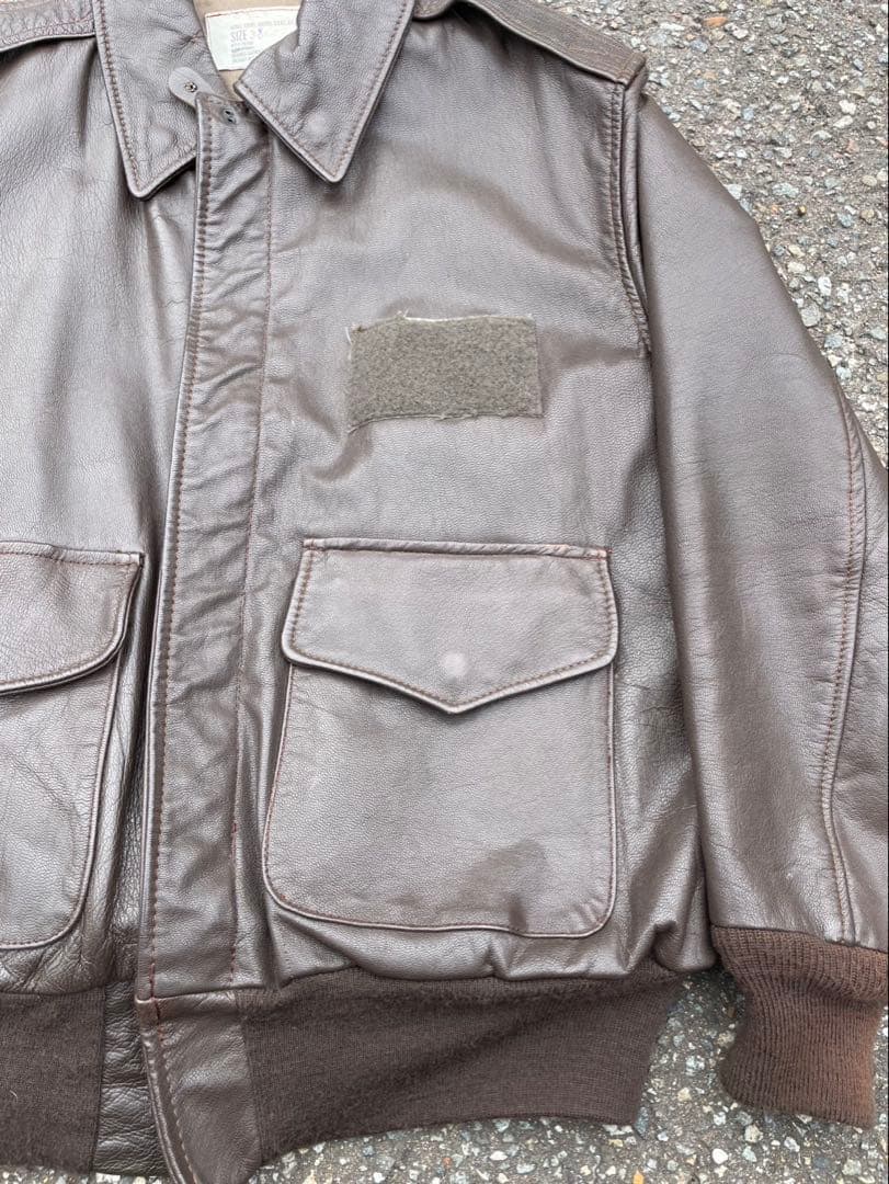 92年会計 官給品 A-2 レザージャケット