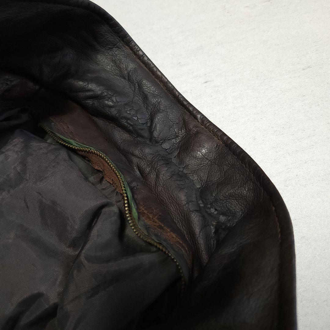 Vintage A-2 Flight Jacket リアルレザーフライトジャケッ