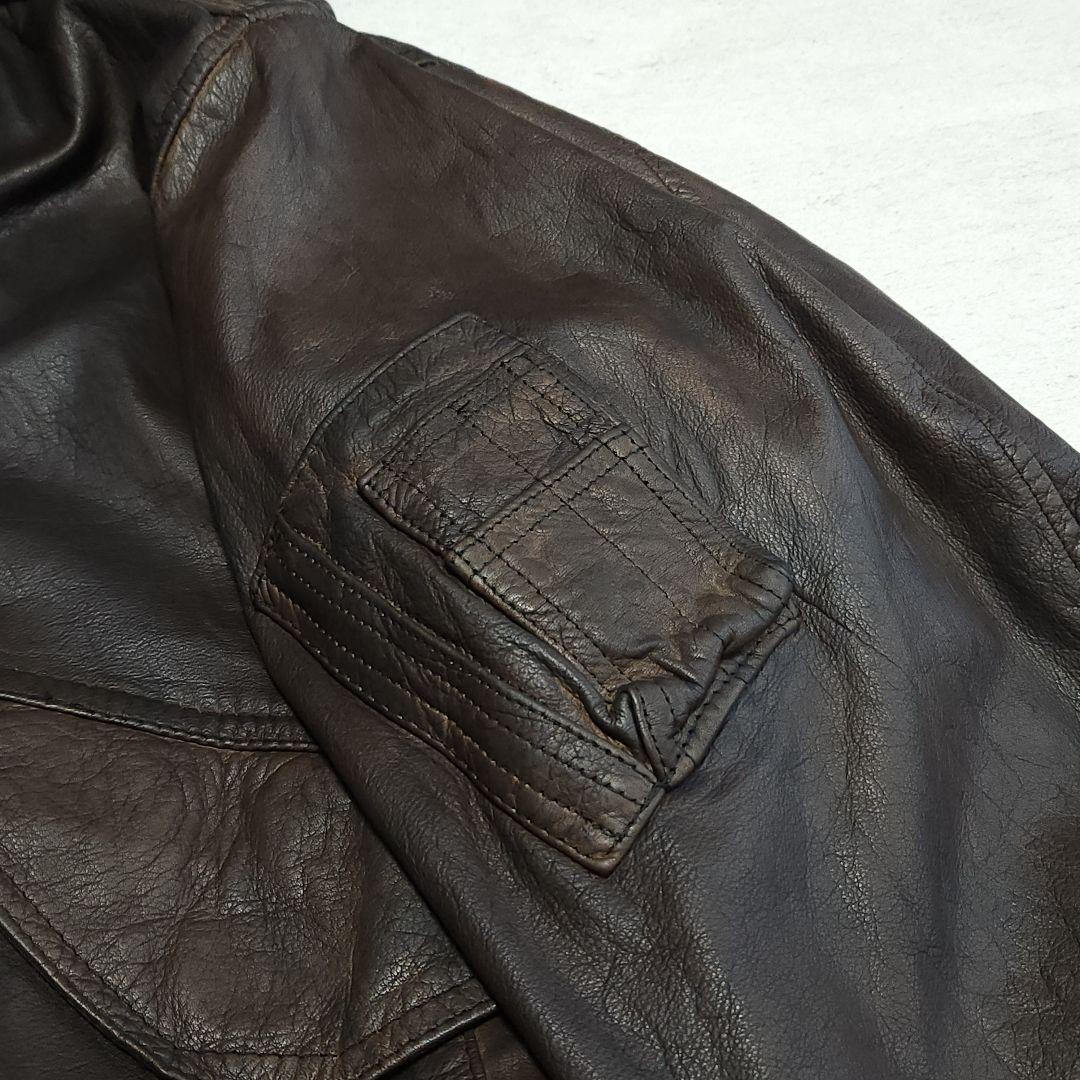Vintage A-2 Flight Jacket リアルレザーフライトジャケッ