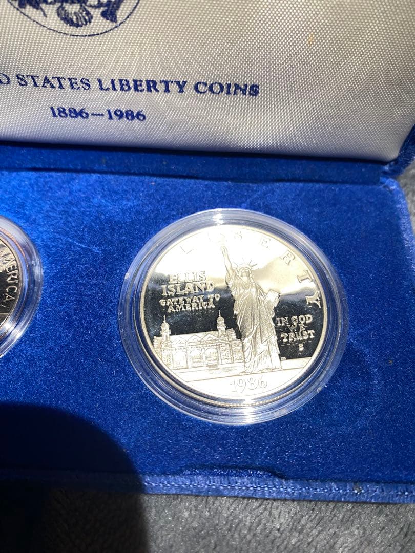 1986年アメリカ銀貨 1ドルリバティ自由の女神記念銀貨Silver900