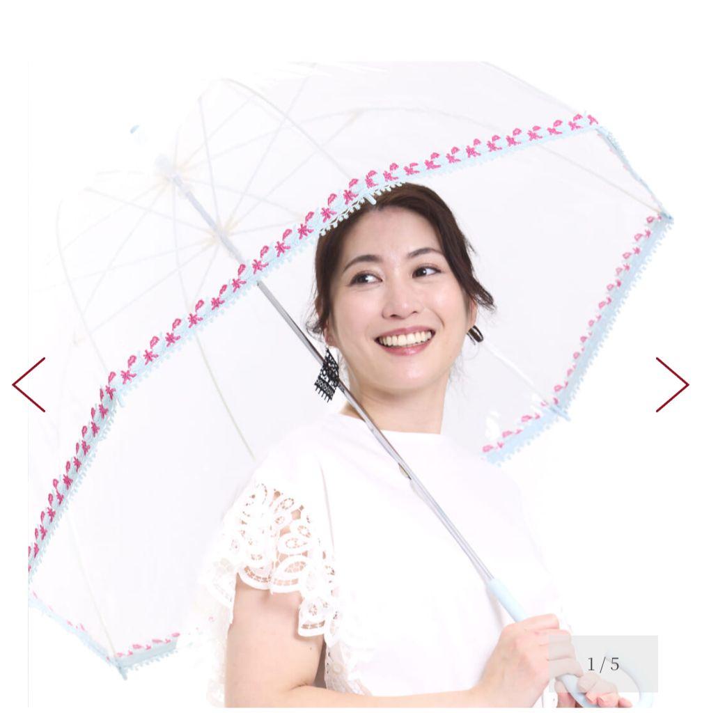 近沢レース　傘　雨傘　かき氷　ビニール傘　アンブレラ