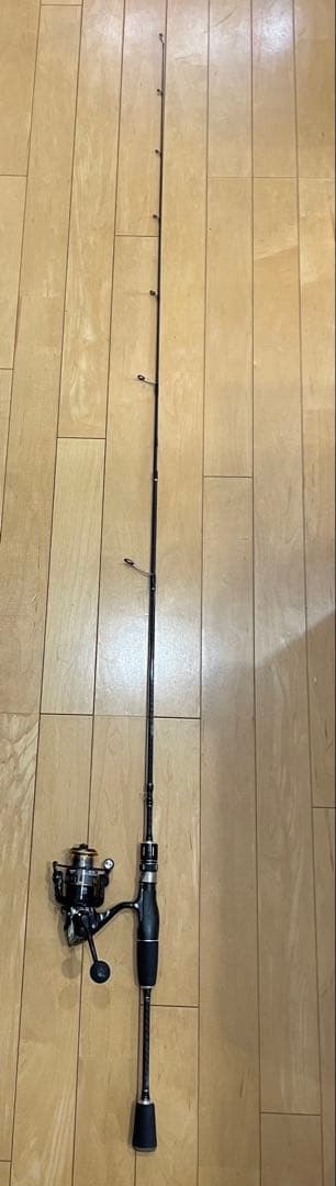 釣りセット2ピースロッド（168cm)&リール・トラウトスプーンセット&糸巻き付