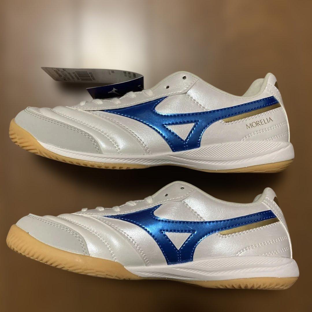 【値下げ】MORERIA SALA PRO IN フットサル 白青24cm