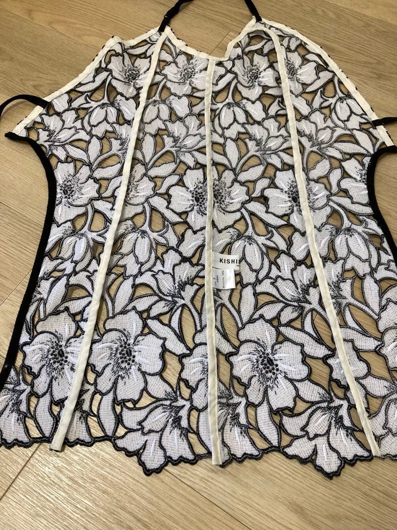 【美品】キシダミキ　KISHIDAMIKI ハーフビスチェ　フラワー