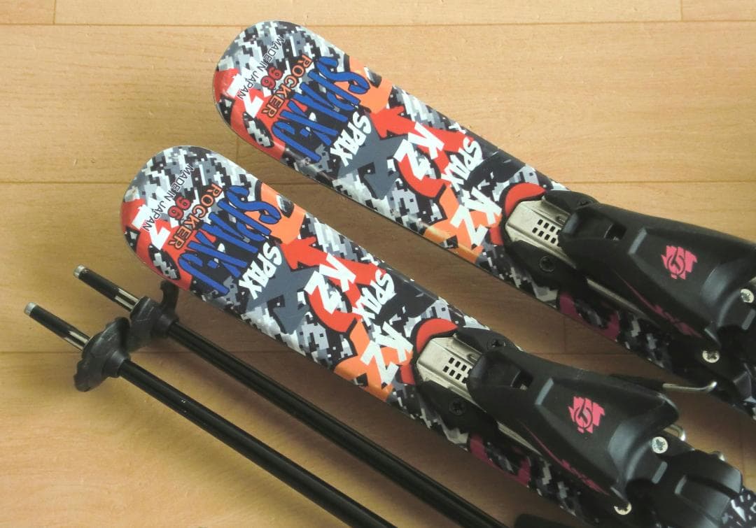 ■1月限定■送料無料■KAZAMA■子供用スキーセット■板96靴19■WAX済■