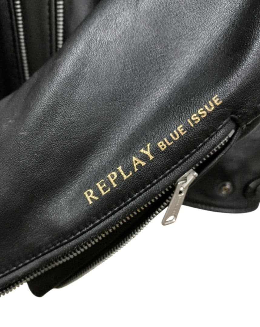 定価14万 REPLAY リプレイ ダブルライダースジャケット