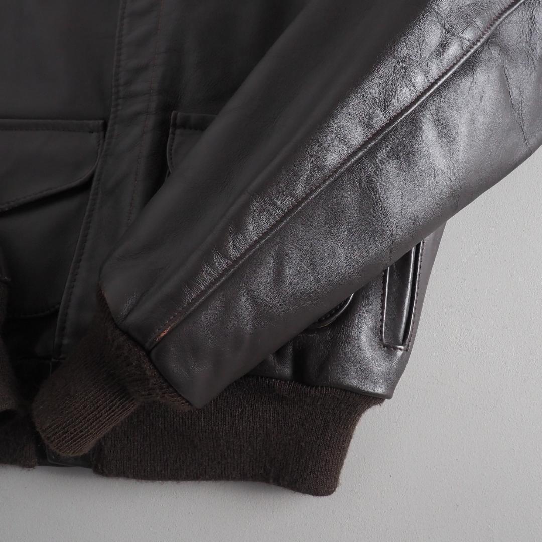 Schott　size40　a-2　フライトジャケット　ブラウン　美品